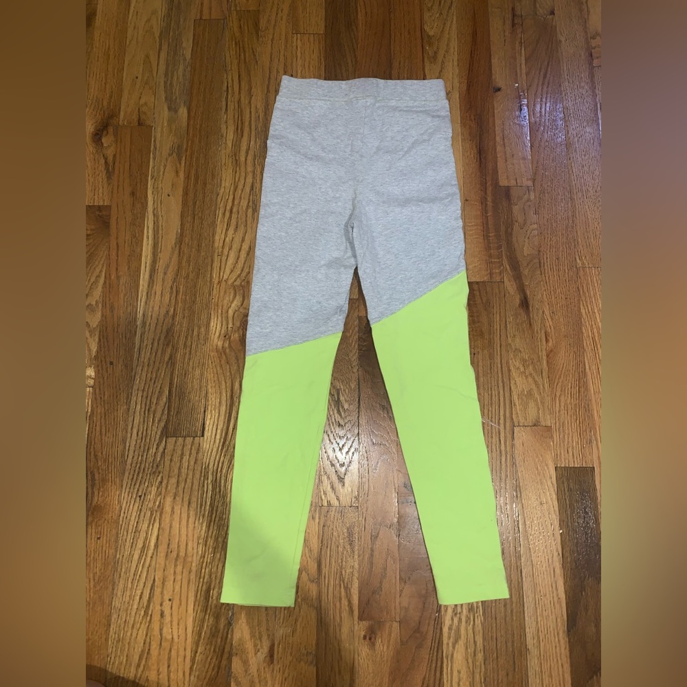 Gray / Green Workout Tights.